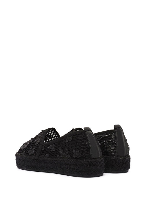 Kadın Siyah Desenli Espadril 25SFD20726F - Görsel 6