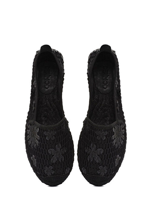 Kadın Siyah Desenli Espadril 25SFD20726F - Görsel 8
