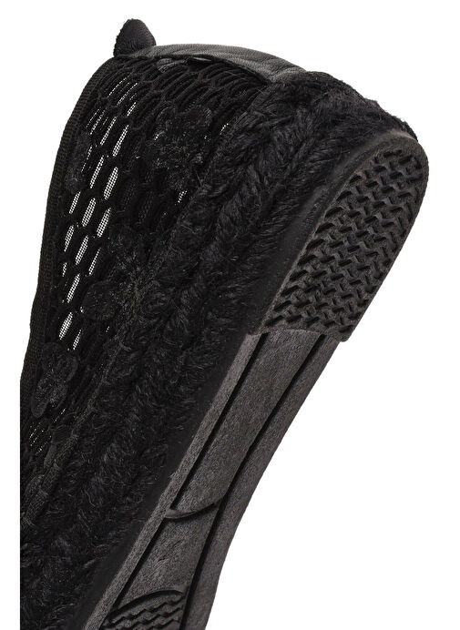 Kadın Siyah Desenli Espadril 25SFD20726F - Görsel 9