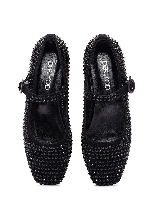 Derimod Derimod Siyah Kadın Deri Babet 25SFD1800TS | Boyner Siyah - 8. görsel