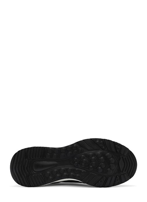 Erkek Siyah Kroko Desenli Bağcıklı Deri Sneaker 25SFD692318 - Görsel 5