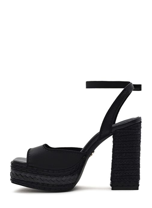 Derimod Derimod Kadın Siyah Bilekten Tokalı Platform Yüksek Kalın Topuklu Sandalet 25SFD443118 Sandalet & Terlik | Boyner Siyah - 5. görsel