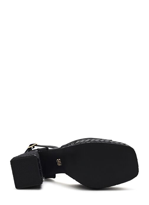 Derimod Derimod Kadın Siyah Bilekten Tokalı Platform Yüksek Kalın Topuklu Sandalet 25SFD443118 Sandalet & Terlik | Boyner Siyah - 6. görsel