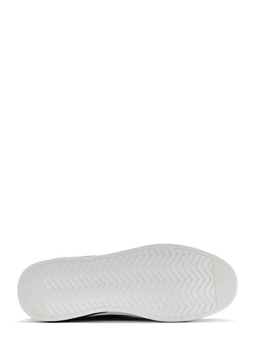 Erkek Siyah Bağcıklı Deri Sneaker 25SFD692518 - Görsel 5