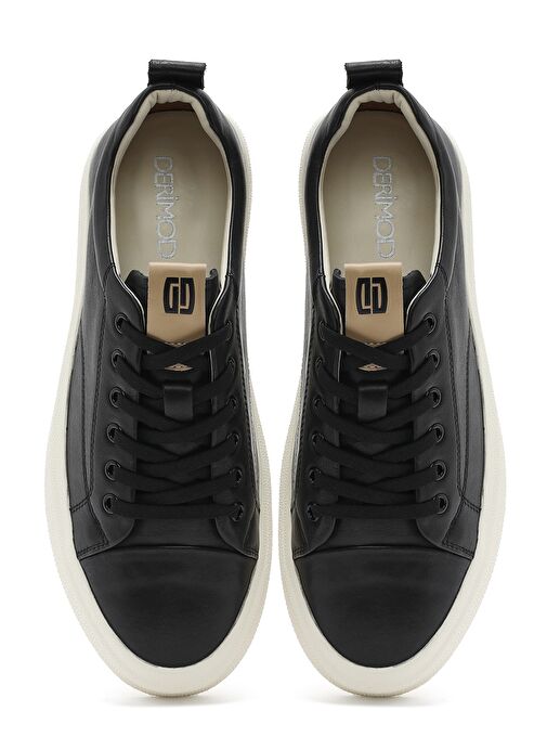 Derimod Derimod Erkek Siyah Bağcıklı Deri Sneaker 25SFD692718 Boyner'de! Siyah - 8. görsel