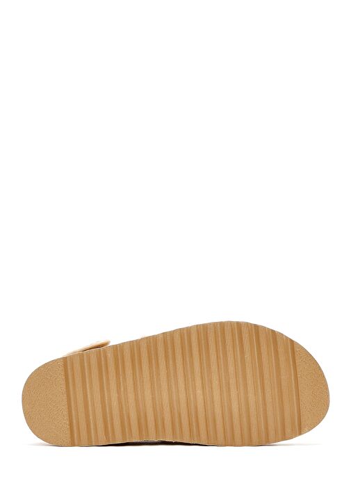 Derimod Derimod Kadın Bej Bantlı Hasır Sandalet 25SFD4423M7 Sandalet & Terlik | Boyner Bej - 5. görsel