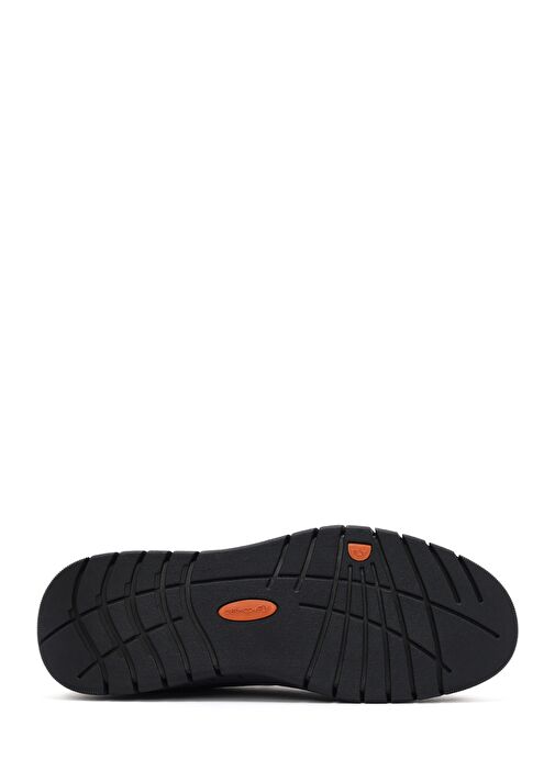 Erkek Siyah Bağcıklı Deri Sneaker 25SFD694918 - Görsel 5