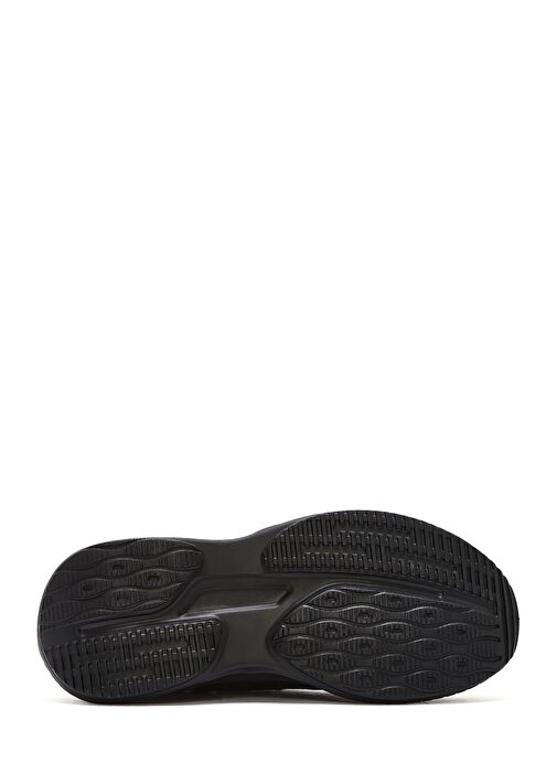 Erkek Siyah Kalın Tabanlı Bağcıklı Kumaş Sneaker 25SFD695414 - Görsel 5