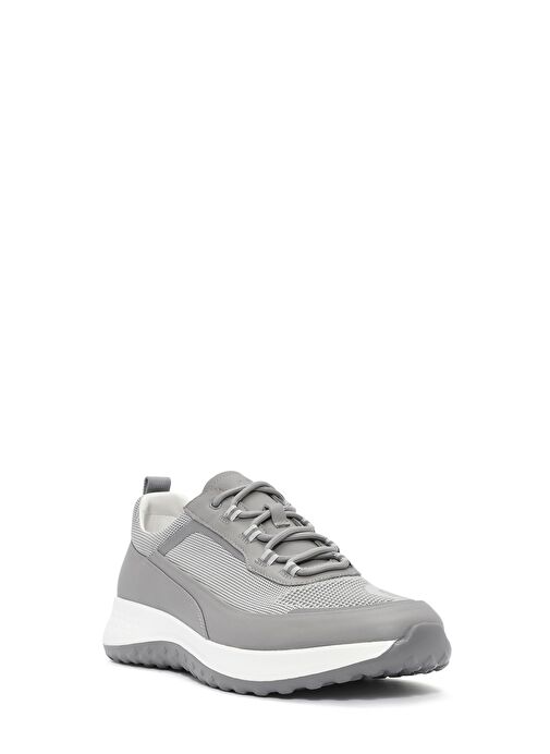 Erkek Gri Bağcıklı Kalın Tabanlı Sneaker 25SFD692614 - Görsel 7