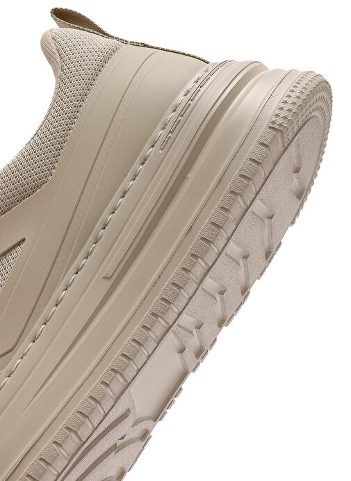 Erkek Bej Bağcıklı Kalın Tabanlı Sneaker 25SFD69366F - Görsel 9