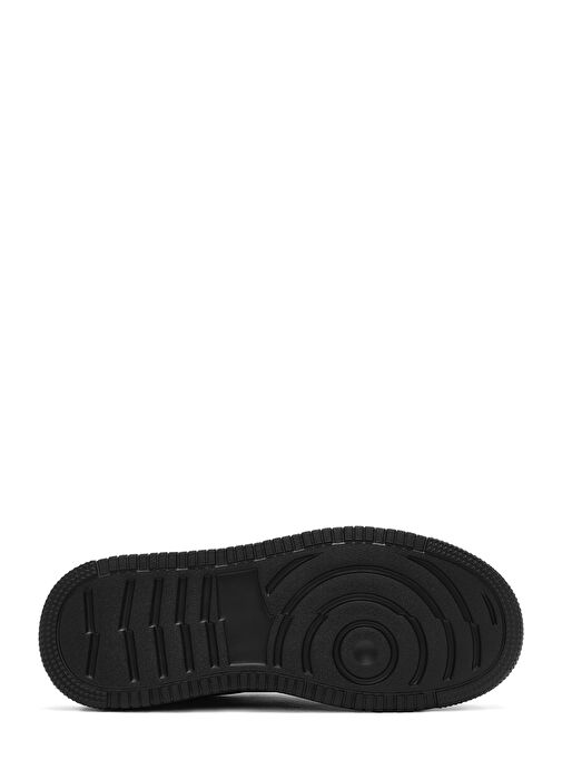 Erkek Siyah Bağcıklı Kalın Tabanlı Sneaker 25SFD69366F - Görsel 5
