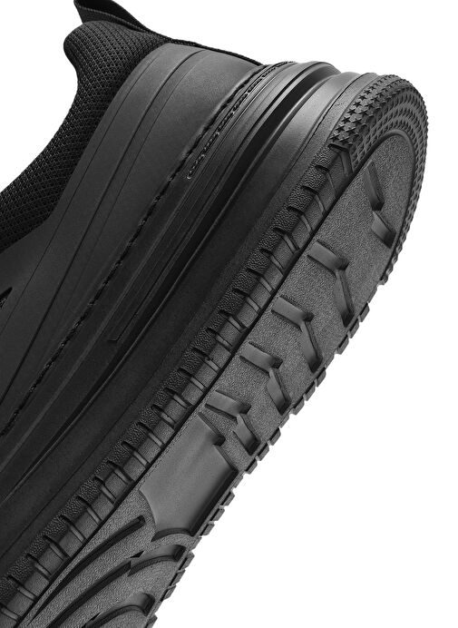 Erkek Siyah Bağcıklı Kalın Tabanlı Sneaker 25SFD69366F - Görsel 9