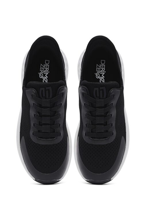 Derimod Zero Erkek Siyah Kalın Tabanlı Kumaş Sneaker 25SFD69486F - Görsel 8
