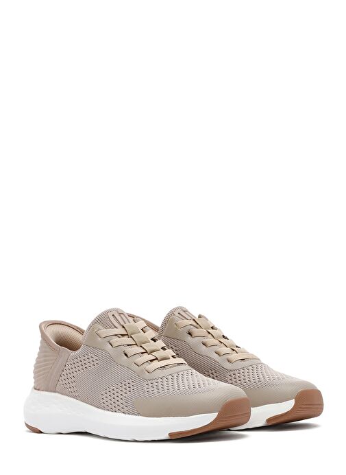 Derimod Zero Erkek Bej Kalın Tabanlı Kumaş Sneaker 25SFD69486F - Görsel 4