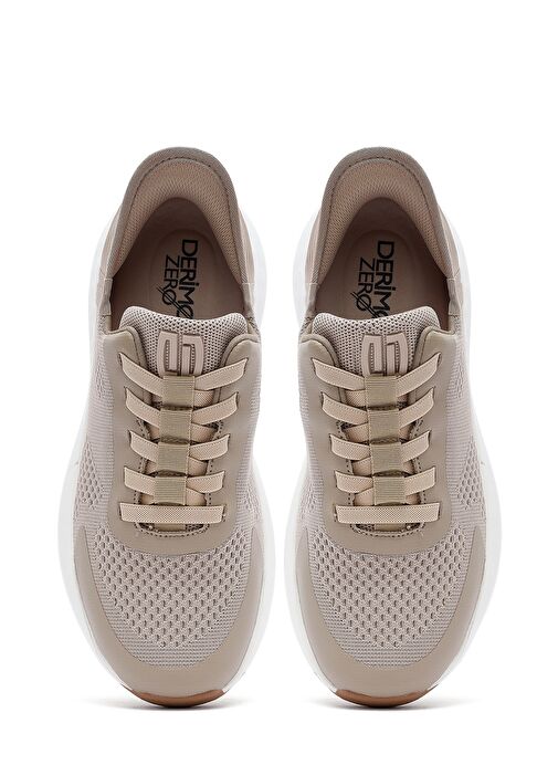 Derimod Zero Erkek Bej Kalın Tabanlı Kumaş Sneaker 25SFD69486F - Görsel 8