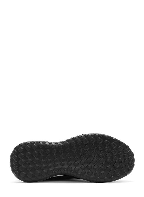 Erkek Siyah Bağcıklı Kalın Tabanlı Sneaker 25SFD69516F - Görsel 5