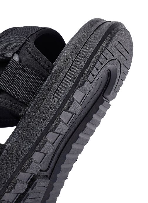 Erkek Siyah Kumaş Sandalet 25SFD696114 - Görsel 9