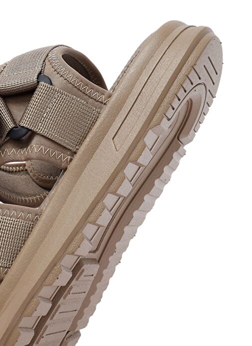 Erkek Bej Kumaş Sandalet 25SFD696114 - Görsel 9