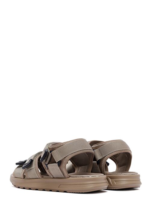 Erkek Bej Kumaş Sandalet 25SFD696114 - Görsel 6