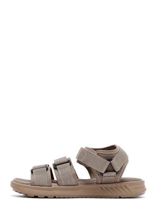 Erkek Bej Kumaş Sandalet 25SFD696114 - Görsel 3