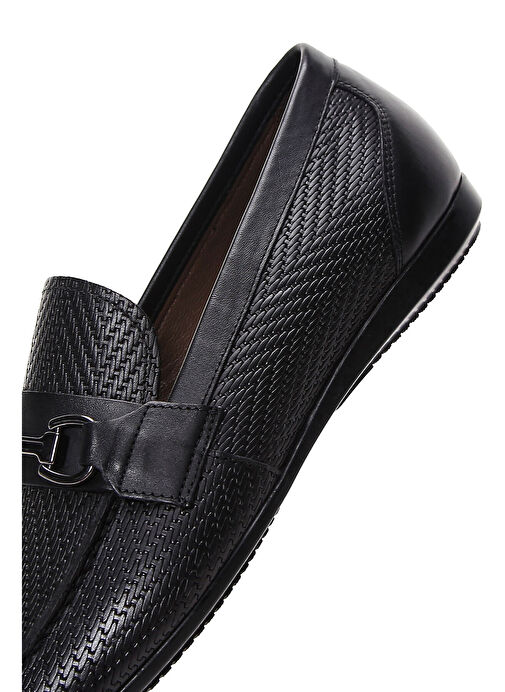 Derimod Siyah Erkek Deri Loafer 25SFD600126 - Görsel 8
