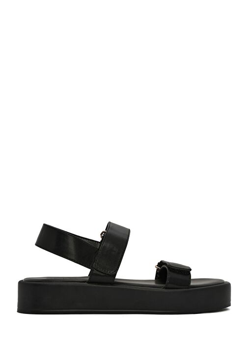 Derimod Derimod Kadın Siyah Kalın Tabanlı Sandalet 25SFE481318 Sandalet & Terlik | Boyner Siyah - 2. görsel