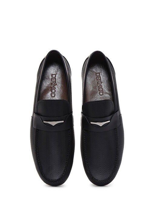 Derimod Siyah Erkek Deri Loafer 25SFD6003V3 - Görsel 7