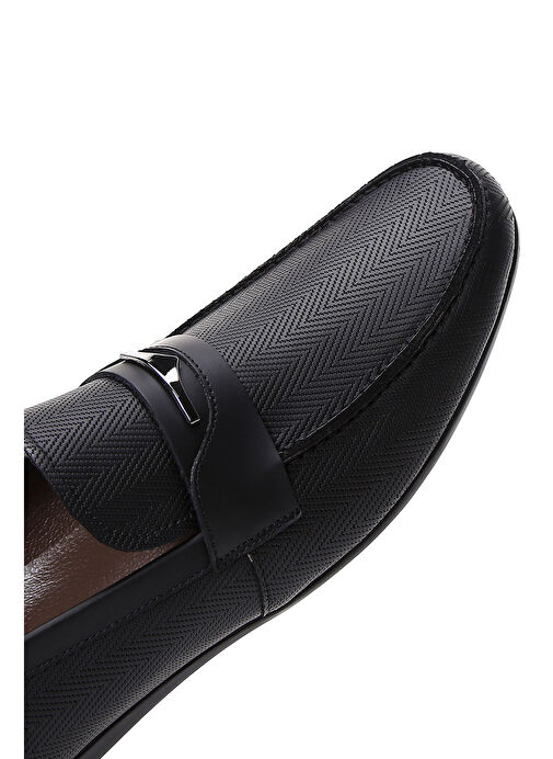 Derimod Siyah Erkek Deri Loafer 25SFD6003V3 - Görsel 9