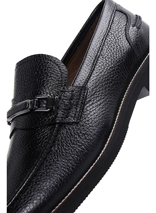 Derimod Siyah Erkek Deri Loafer 25SFD6005FT - Görsel 9