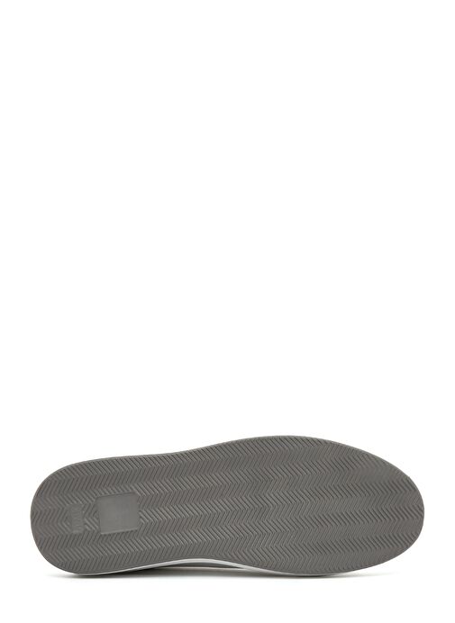 Erkek Beyaz Bağcıklı Deri Sneaker 25SFD610118 - Görsel 5