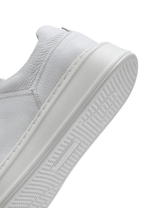 Erkek Beyaz Bağcıklı Deri Sneaker 25SFD6102FT - Görsel 9