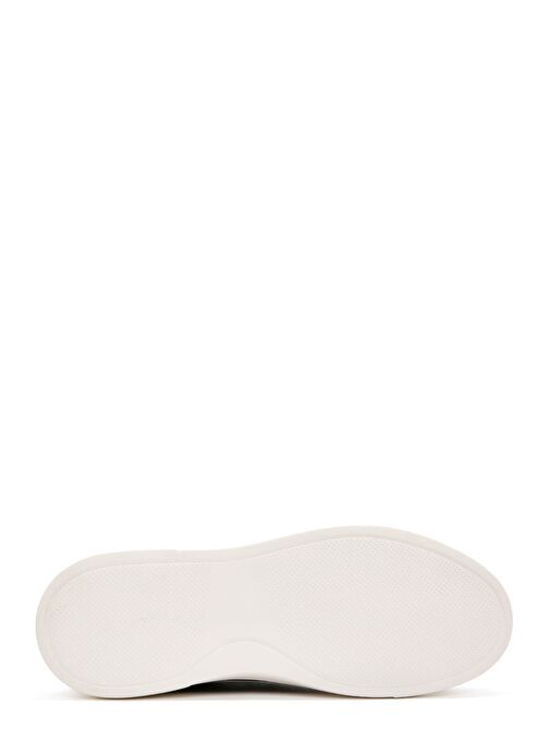 Erkek Siyah Bağcıklı Deri Sneaker 25SFD610318 - Görsel 5