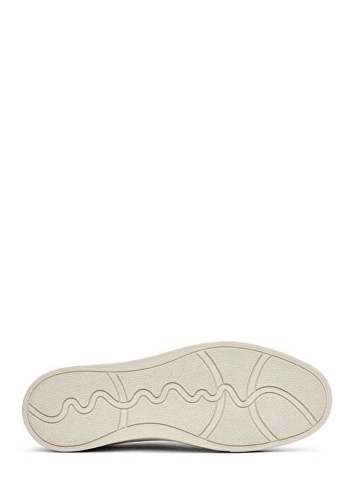 Erkek Haki Bağcıklı Deri Sneaker 25SFD6105V3 - Görsel 5