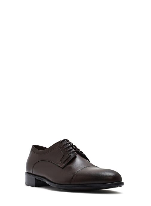 Erkek Kahverengi Deri Klasik Ayakkabı 25SFD620118 - Görsel 7