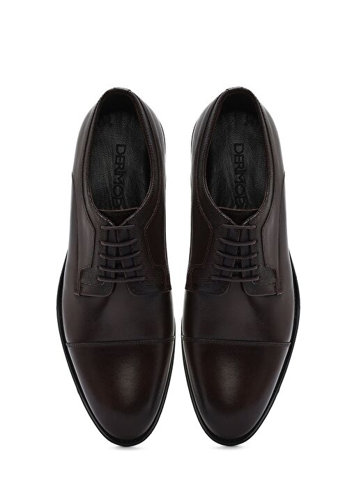 Erkek Kahverengi Deri Klasik Ayakkabı 25SFD620118 - Görsel 8