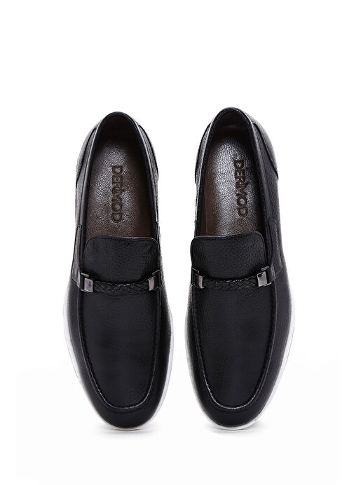 Derimod Siyah Erkek Deri Loafer 25SFD6006FT - Görsel 7