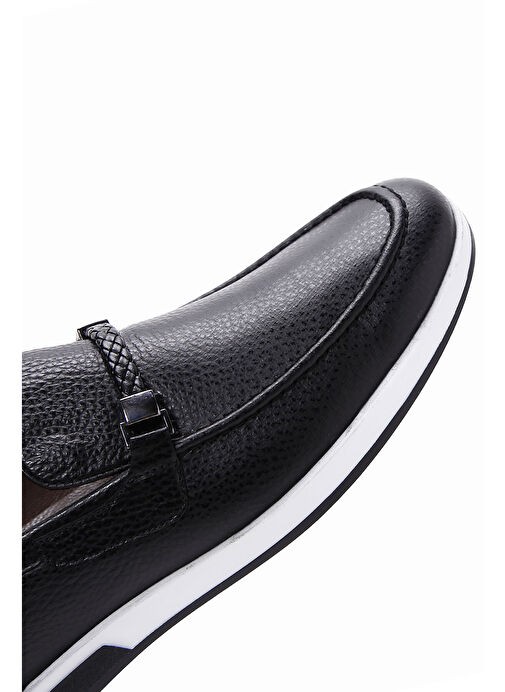 Derimod Siyah Erkek Deri Loafer 25SFD6006FT - Görsel 9