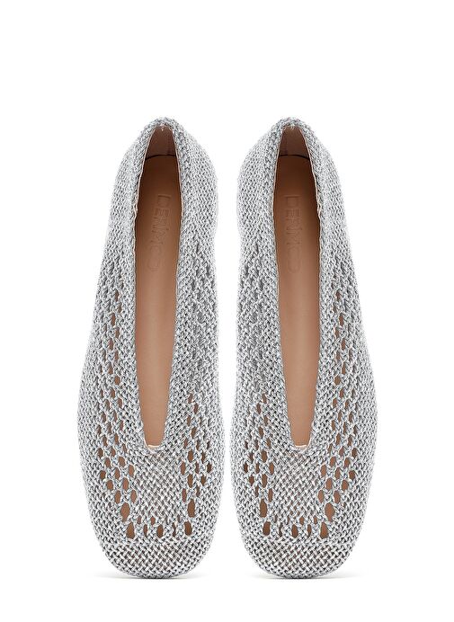 Kadın Gümüş Simli Babet 25SFE45196F - Görsel 8