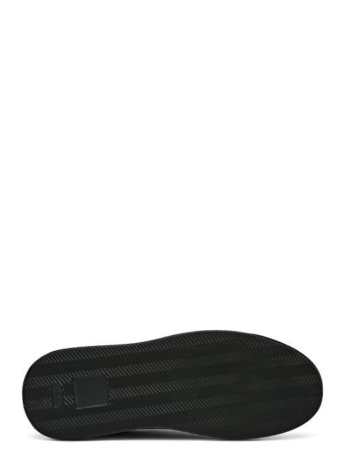 Erkek Siyah Bağcıklı Deri Sneaker 25SFD640318 - Görsel 5