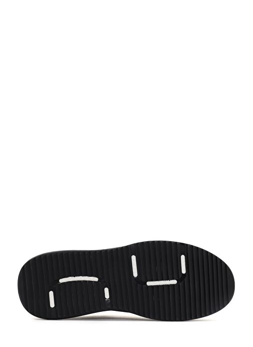 Erkek Siyah Bağcıklı Deri Sneaker 25SFD6405DI - Görsel 5