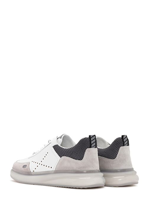 Derimod Derimod Erkek Beyaz Bağcıklı Deri Sneaker 25SFD640714 Boyner'de! Beyaz - 6. görsel