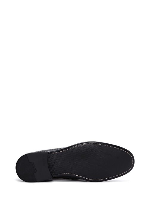 Erkek Siyah Deri Casual Loafer 25SFD6007DI - Görsel 5