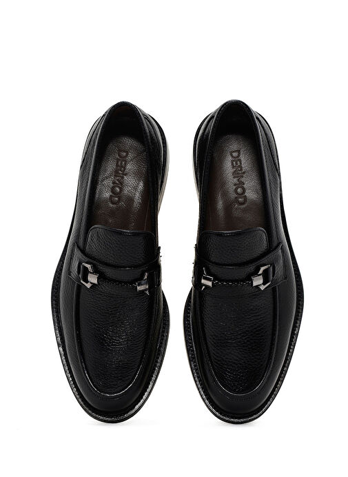 Derimod Siyah Erkek Deri Loafer 25SFD6009FT - Görsel 7