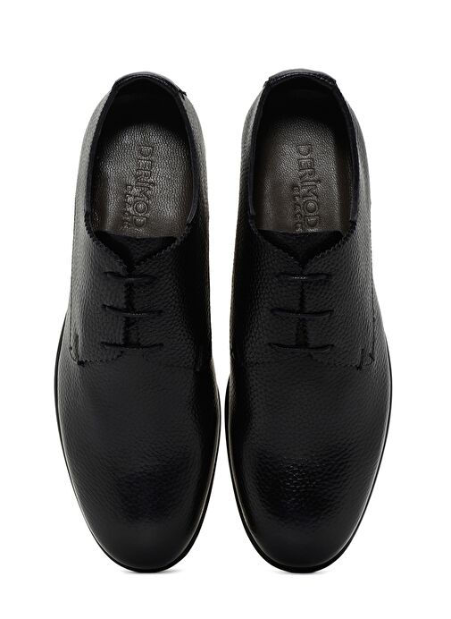 Derimod Black Erkek Siyah Bağcıklı Deri Klasik Ayakkabı 25SFD6010FT - Görsel 7