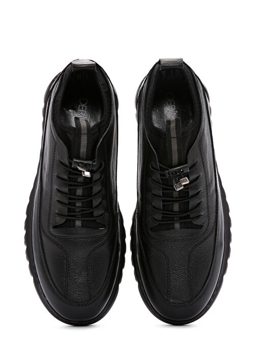 Derimod Derimod Erkek Siyah Bağcıklı Deri Casual Sneaker 25SFD752018 | Boyner Siyah - 8. görsel