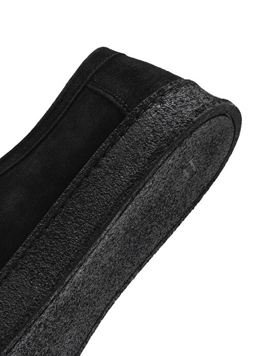 Erkek Siyah Bağcıklı Süet Deri Casual Ayakkabı 25SFD630610 - Görsel 9