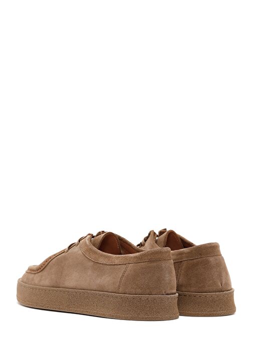 Erkek Vizon Bağcıklı Süet Deri Casual Ayakkabı 25SFD630610 - Görsel 6