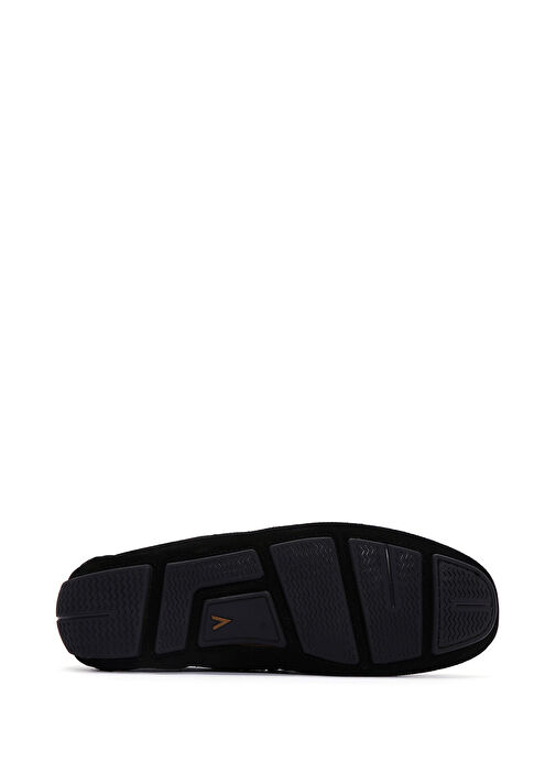 Erkek Siyah Süet Deri Loafer 25SFD630410 - Görsel 5