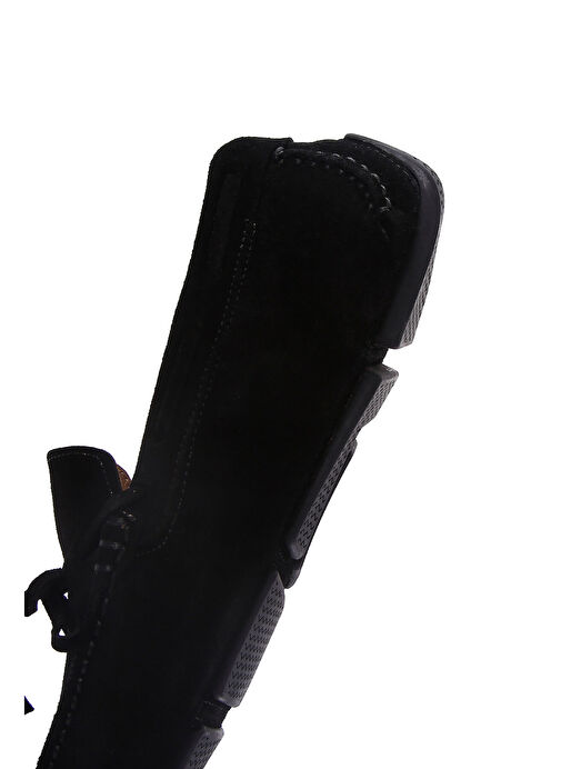 Erkek Siyah Süet Deri Loafer 25SFD630410 - Görsel 8