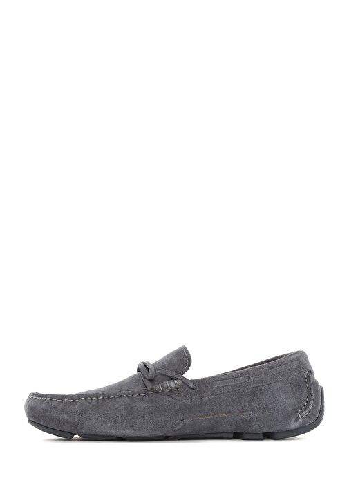 Erkek Gri Süet Deri Loafer 25SFD630410 - Görsel 3